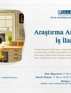 İSAM Araştırma Asistanı Alım İlanı (2025)