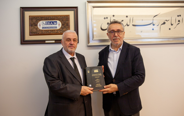 Suriye Vakıflar Bakanı’ndan İSAM’a Ziyaret