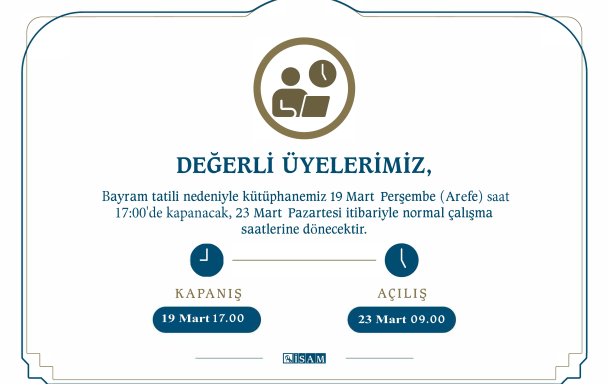 Duyuru - Bayram Tatili