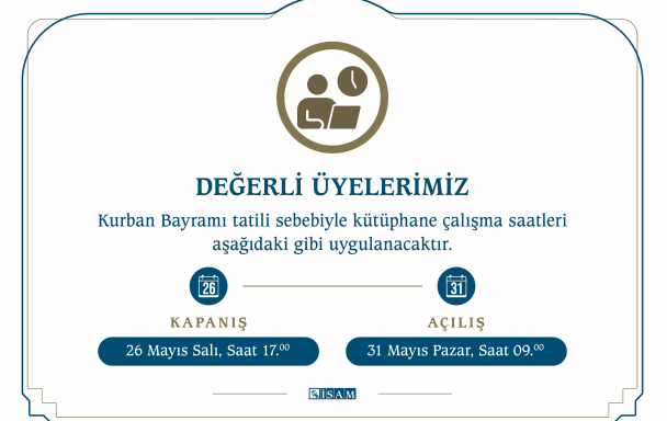 Duyuru - Bayram Tatili