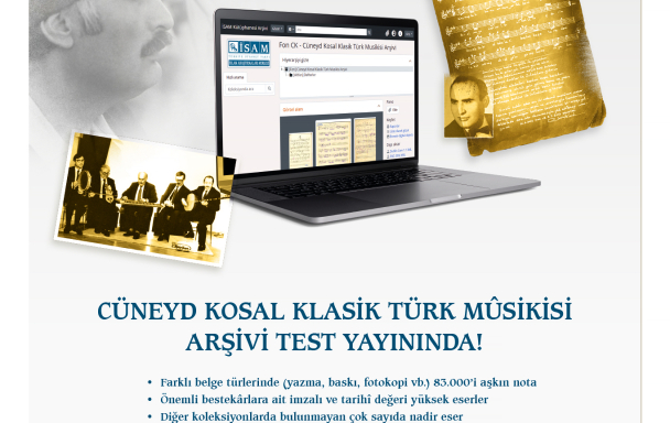 Cüneyd Kosal Klasik Türk Mûsikisi Arşivi Test Yayını Açıldı